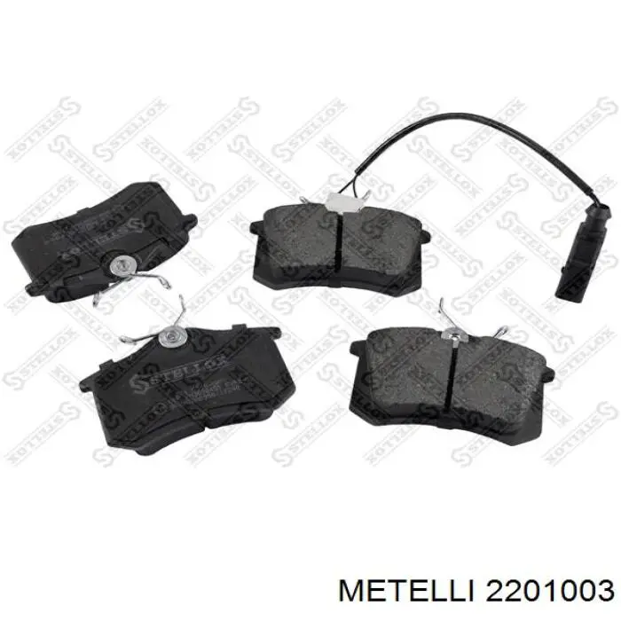 2201003 Metelli Колодки тормозные дисковые комплект
