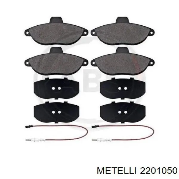 Передние тормозные колодки 2201050 Metelli