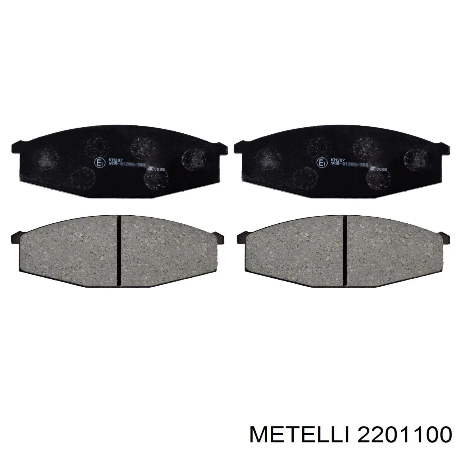 Купить 2201100 Metelli Колодки тормозные