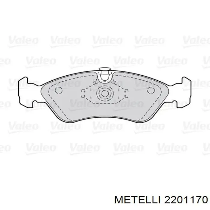 2201170 Metelli Колодки передние