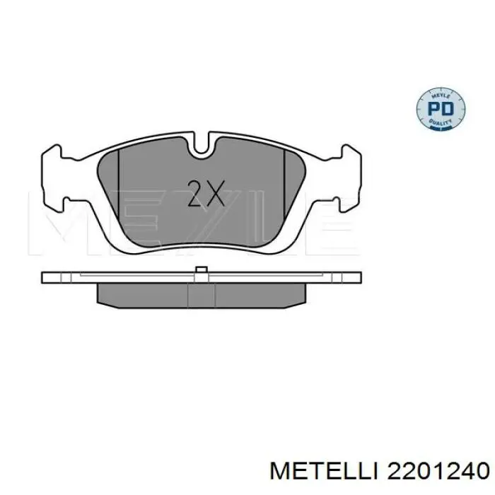 Тормозные колодки Metelli 2201240