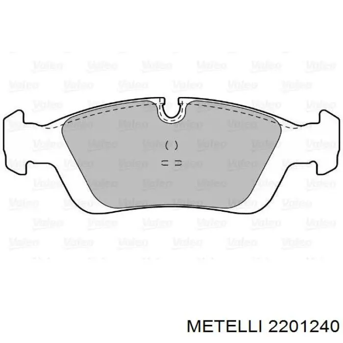 2201240 Metelli Колодки передние