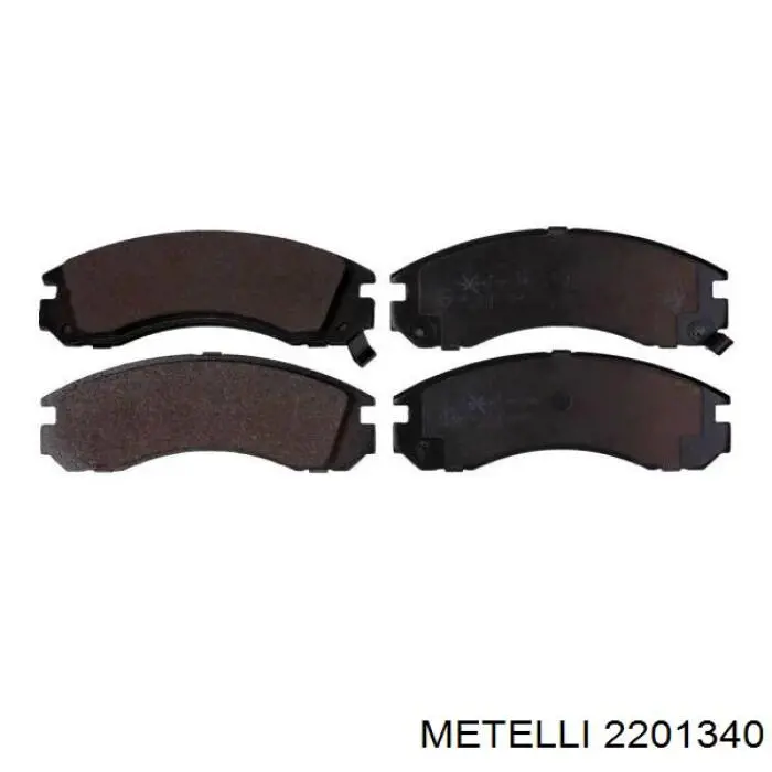 Купить 2201340 Metelli Колодки тормозные