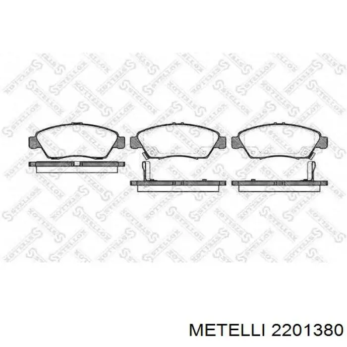 Передние тормозные колодки 2201380 Metelli