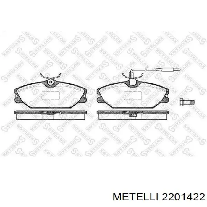 Тормозные колодки Metelli 2201422