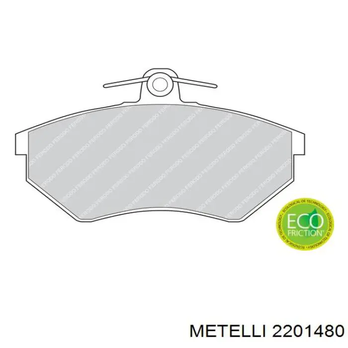 2201480 Metelli Колодки передние