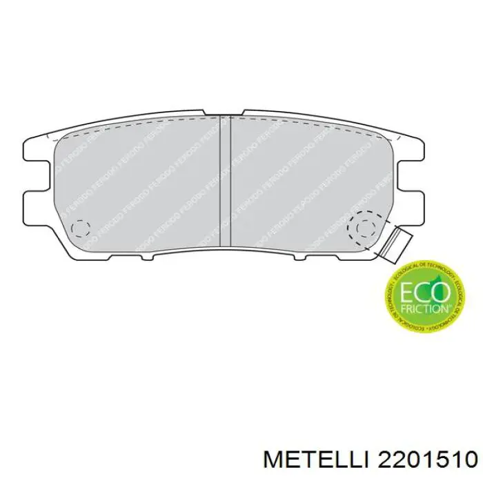 Колодки дисковые  Metelli 2201510 цена, от 15.02 USD