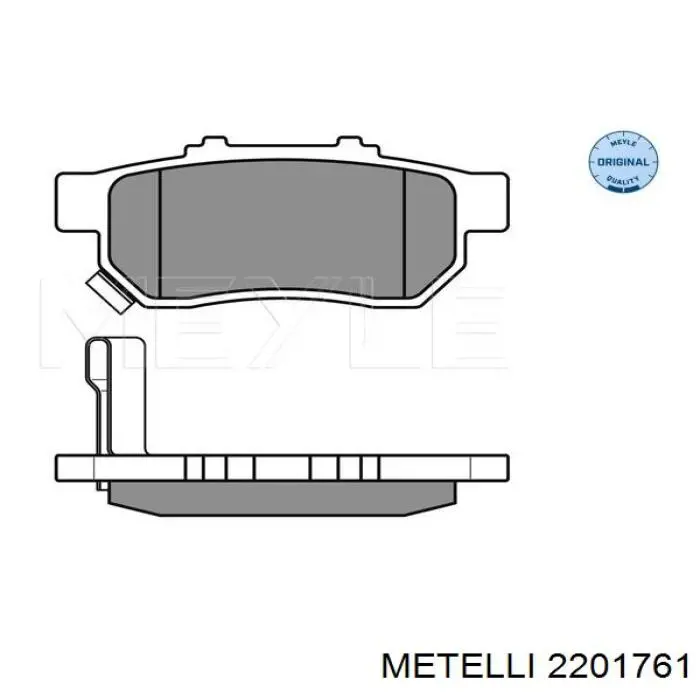 Колодки дисковые  Metelli 2201761 цена, от 17.07 USD