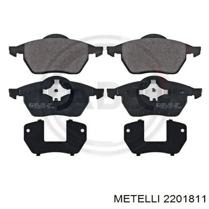 2201811 Metelli Колодки передние