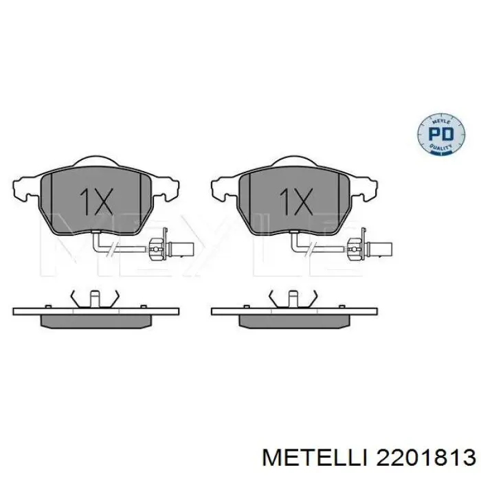 Тормозные колодки Metelli 2201813