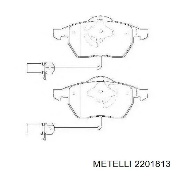 Купить 2201813 Metelli Колодки тормозные