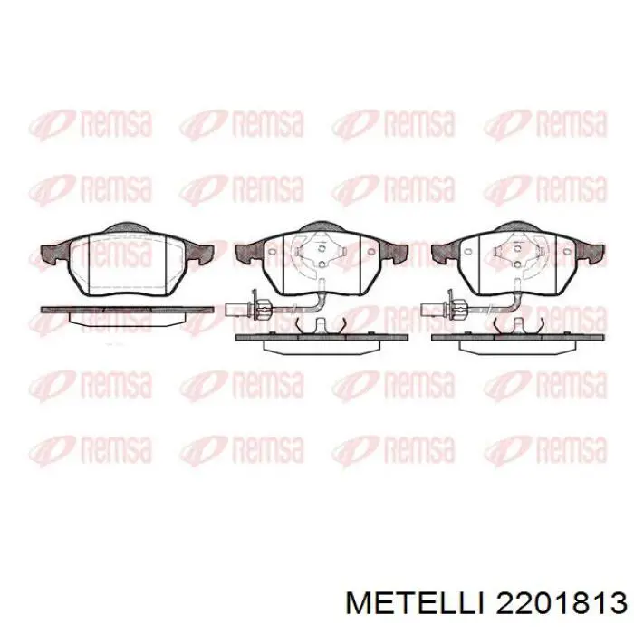Купить 2201813 Metelli Колодки тормозные