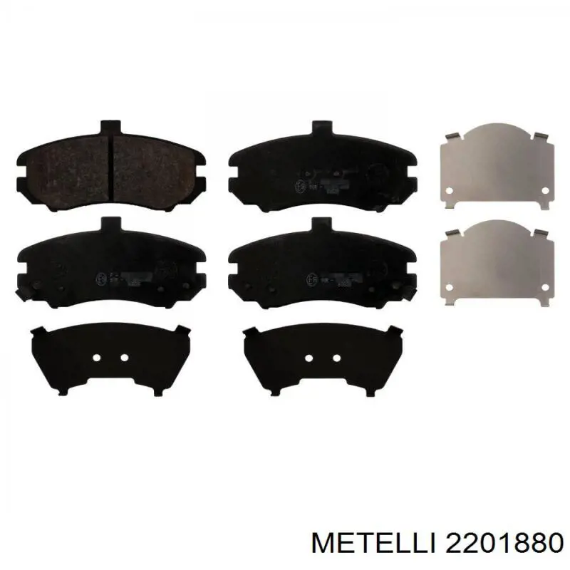 Передние тормозные колодки 2201880 Metelli
