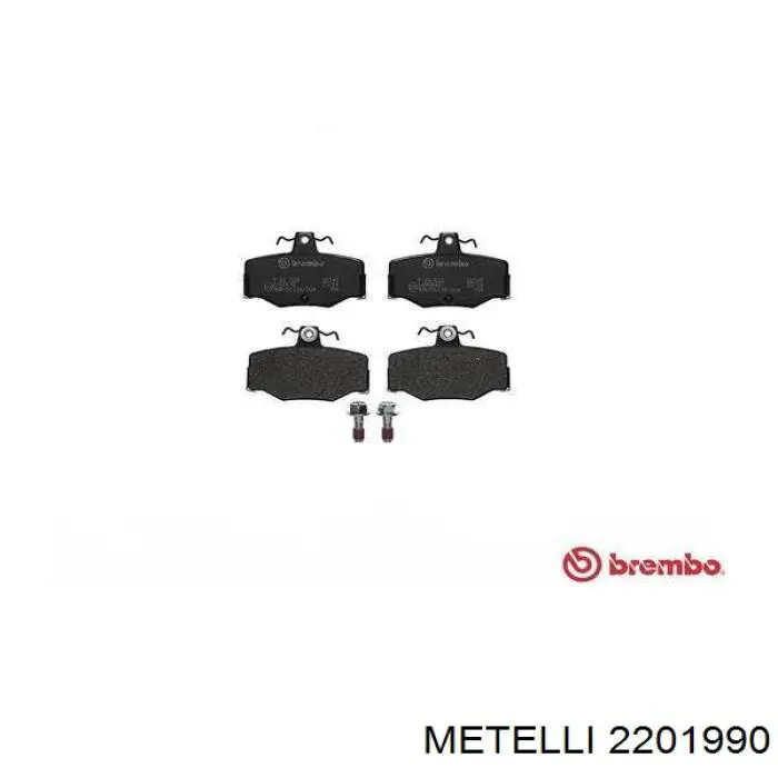 2201990 Metelli Колодки тормозные дисковые комплект