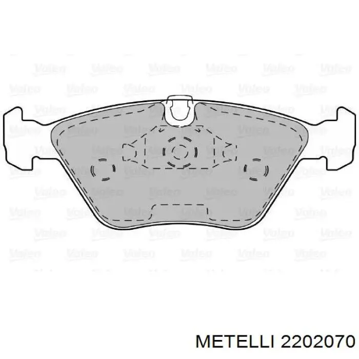 Колодки Metelli 2202070 цена, от 25.70 USD
