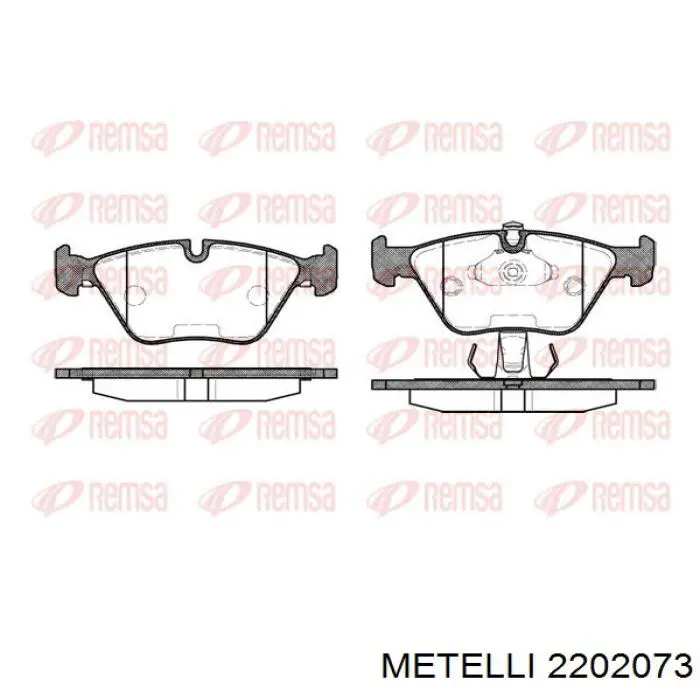 Колодки Metelli 2202073 цена, от 29.20 USD