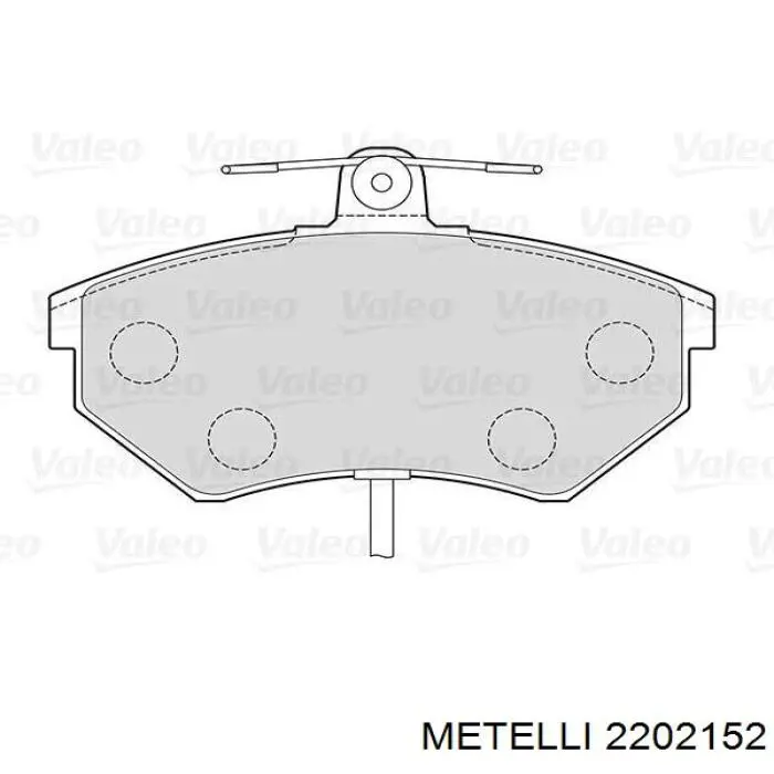 Колодки Metelli 2202152 цена, от 30.03 USD