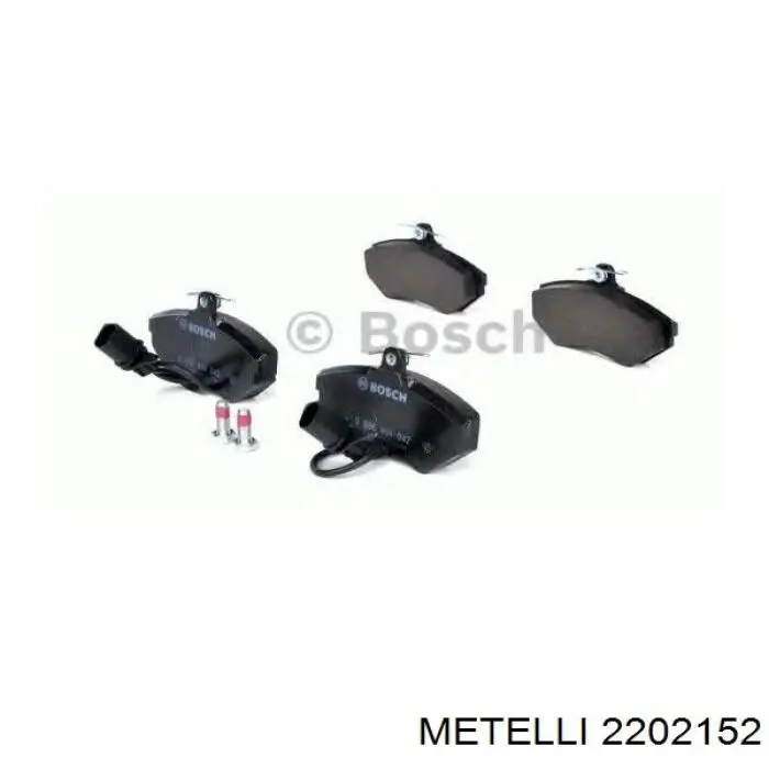 Купить 2202152 Metelli Колодки тормозные