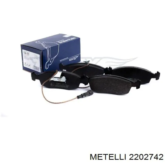Передние тормозные колодки 2202742 Metelli