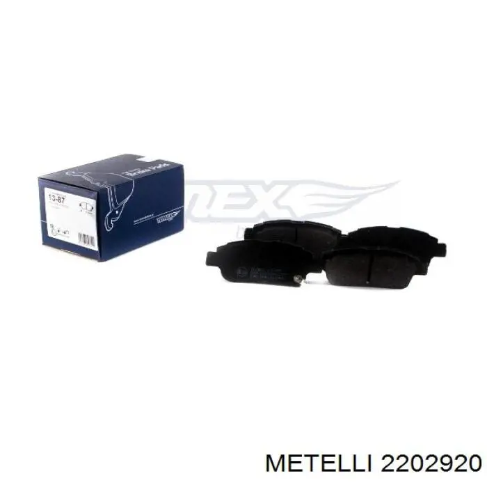 Передние тормозные колодки 2202920 Metelli