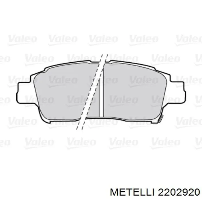 Купить 2202920 Metelli Колодки тормозные