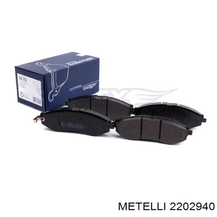 Колодки гальмівні передні, дискові 2202940 Metelli