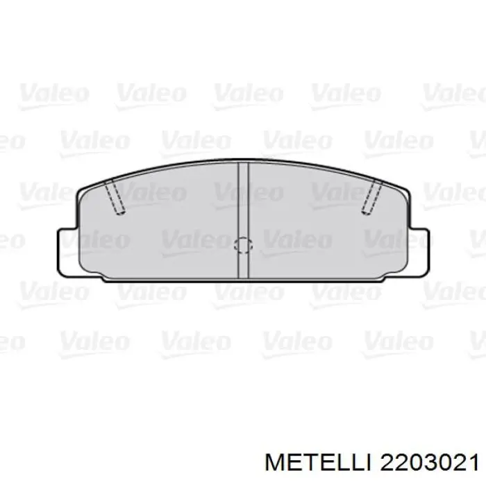 2203021 Metelli Колодки тормозные дисковые комплект