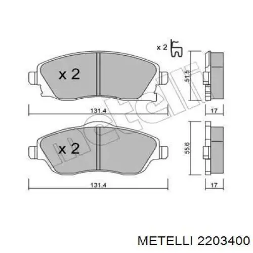 2203400 Metelli