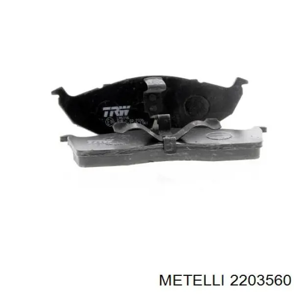 Купить 2203560 Metelli Колодки тормозные