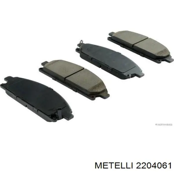 Колодки гальмівні передні, дискові 2204061 Metelli