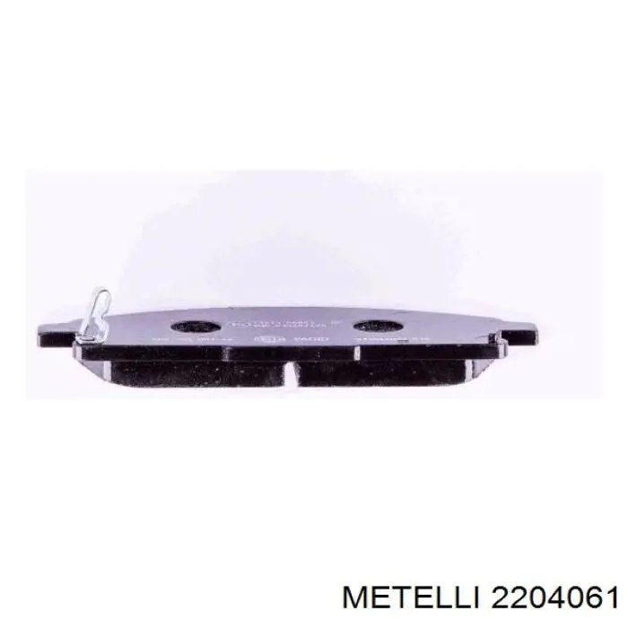 Колодки гальмівні передні, дискові 2204061 Metelli