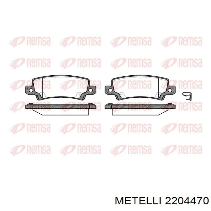 Колодки дисковые  Metelli 2204470 цена, от 16.49 USD