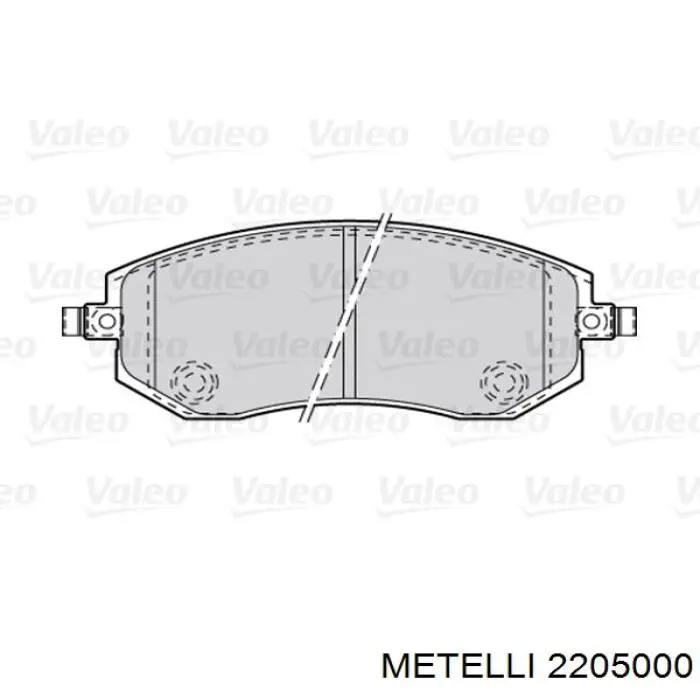 Тормозные колодки Metelli 2205000