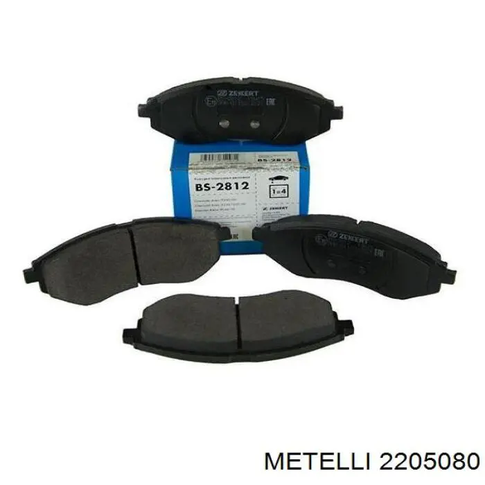 Колодки гальмівні передні, дискові 2205080 Metelli