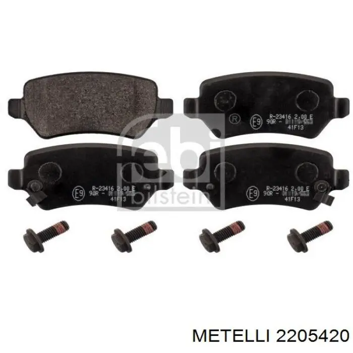 2205420 Metelli Колодки тормозные дисковые комплект