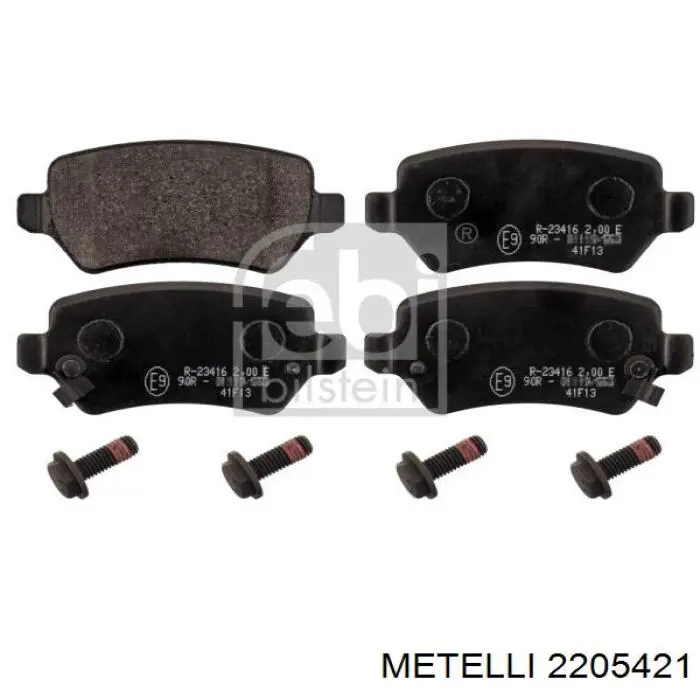Задние тормозные колодки 2205421 Metelli
