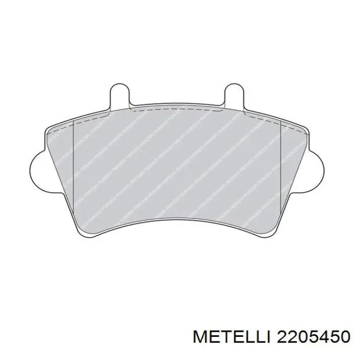 Тормозные колодки Metelli 2205450