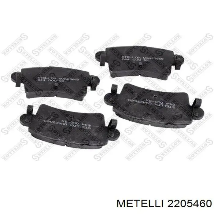 Купить 2205460 Metelli Колодки тормозные задние, дисковые