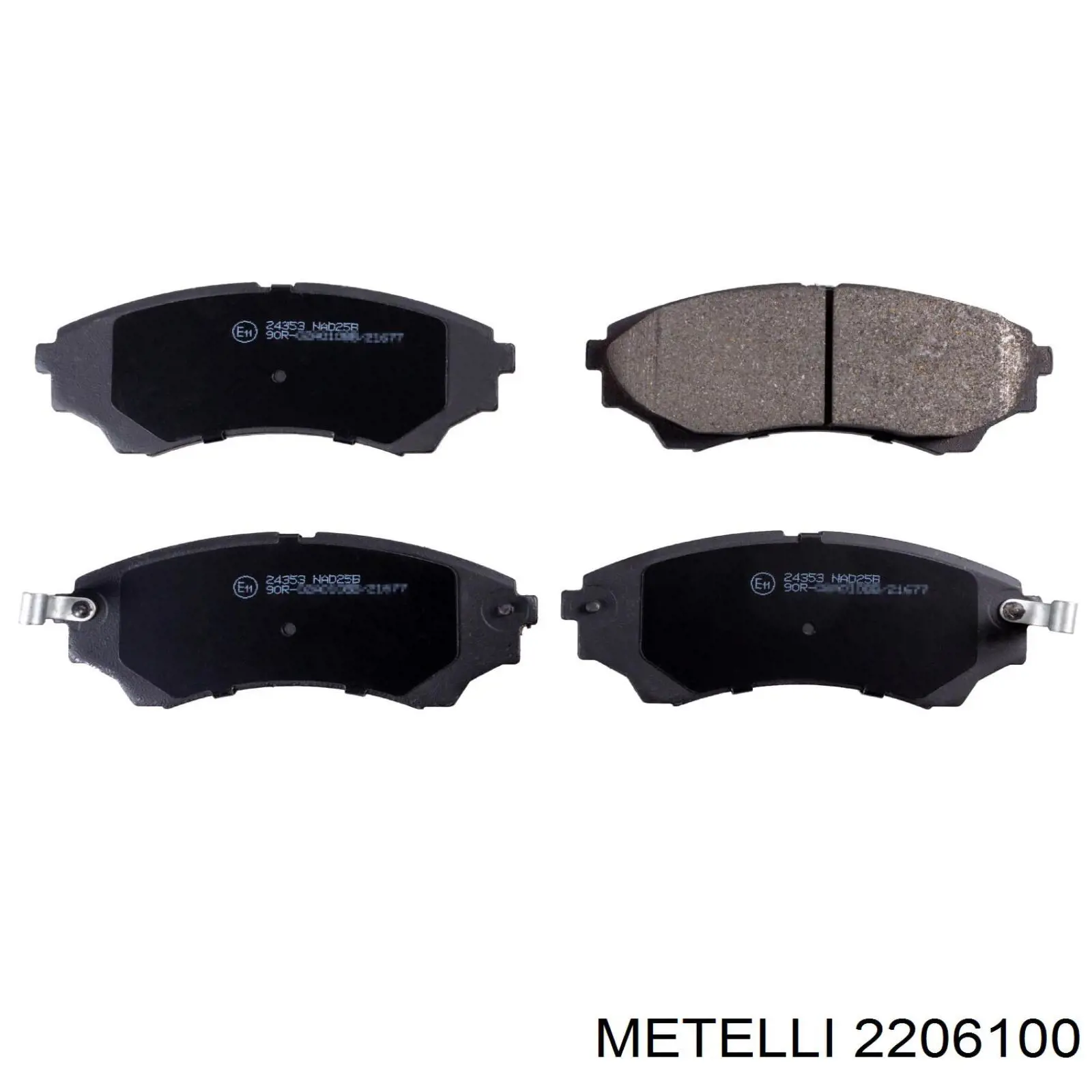 Pastillas de freno delanteras 2206100 Metelli