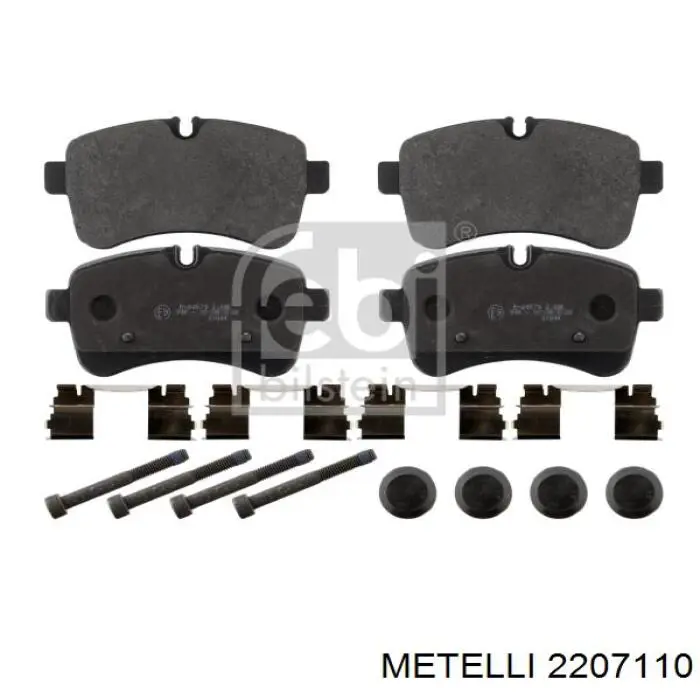 Колодки дисковые  Metelli 2207110 цена, от 32.54 USD