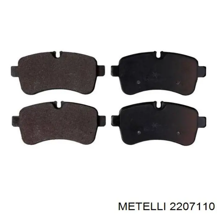 Колодки дисковые  Metelli 2207110 цена, от 32.54 USD