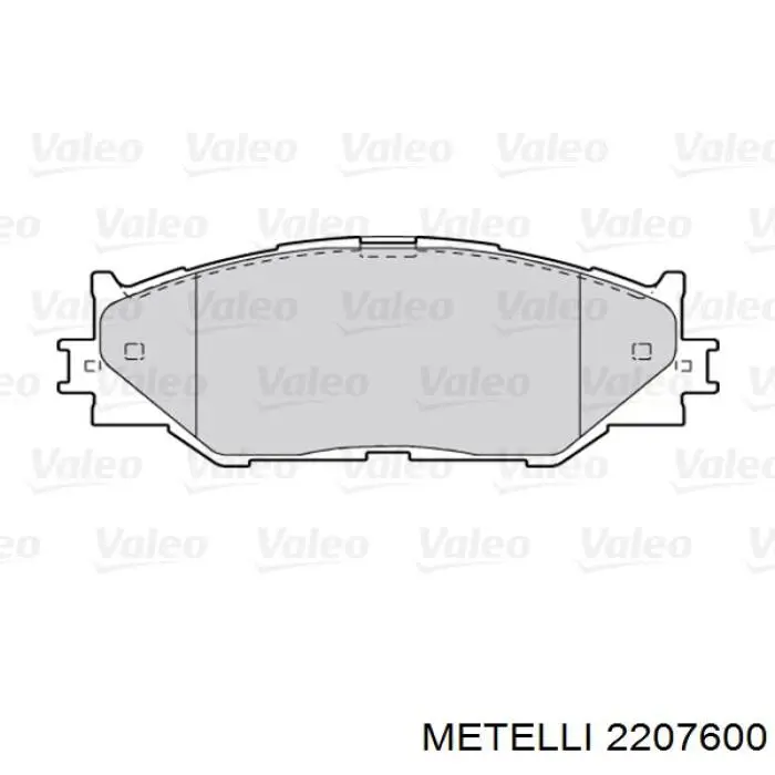 Передние тормозные колодки 2207600 Metelli