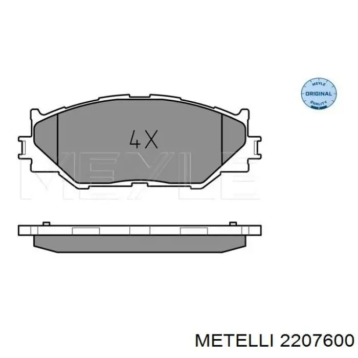 Колодки Metelli 2207600 цена, от 30.21 USD