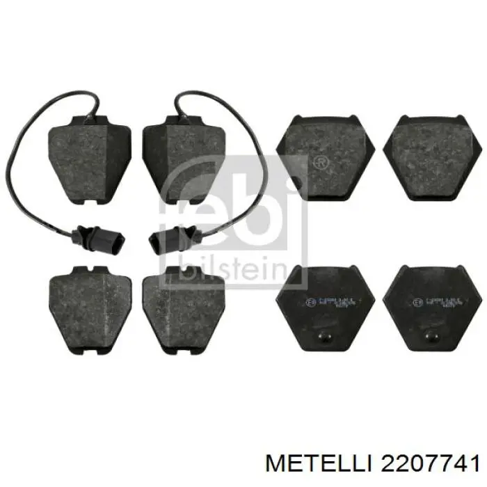 Колодки Metelli 2207741 цена, от 59.67 USD