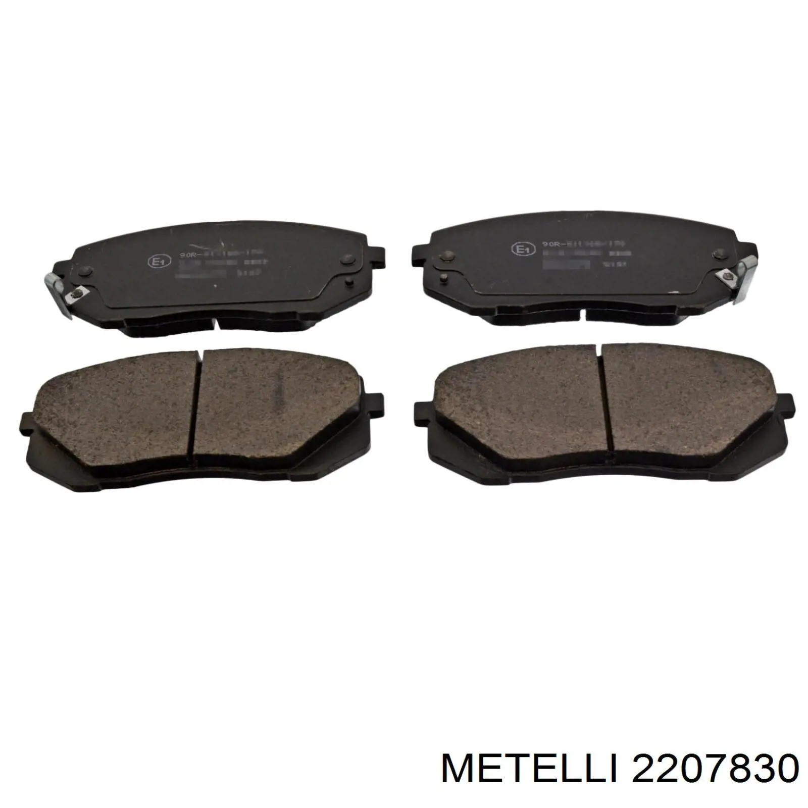 Pastillas de freno delanteras 2207830 Metelli
