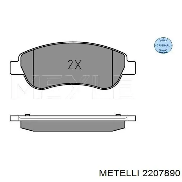 Тормозные колодки Metelli 2207890