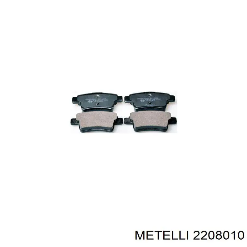 Колодки дисковые  Metelli 2208010 цена, от 19.61 USD