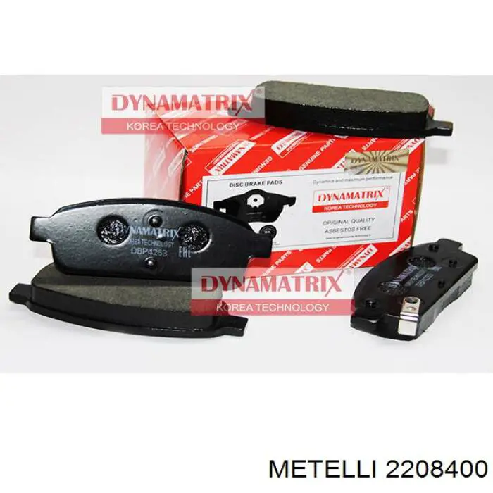 Задние дисковые колодки Metelli 2208400