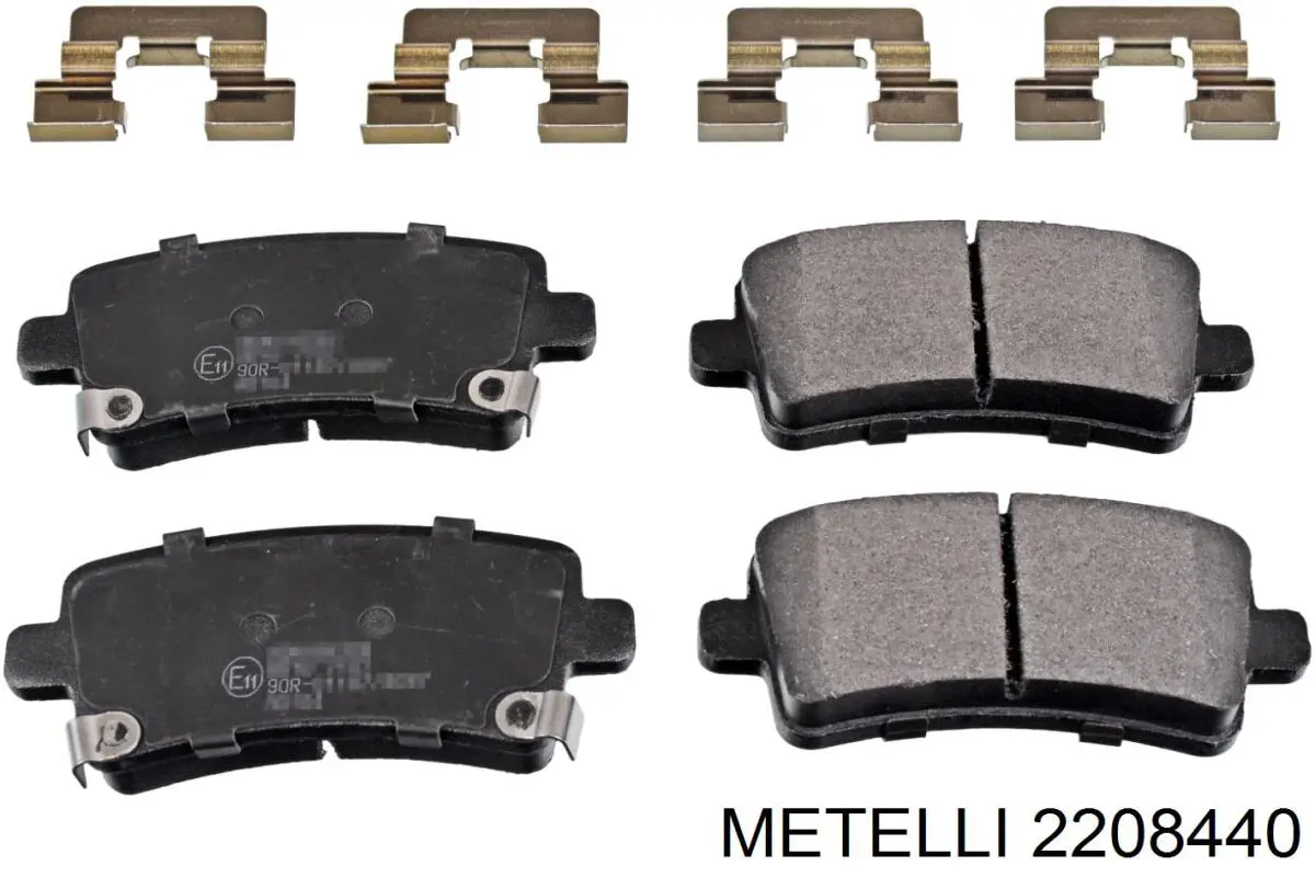 Колодки гальмові задні, дискові 2208440 Metelli