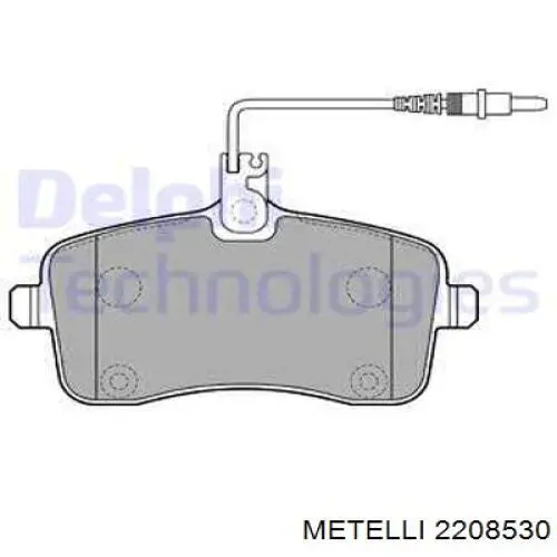 Передние тормозные колодки 2208530 Metelli